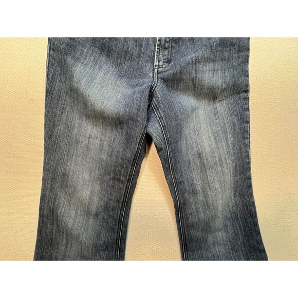 Chicos Platinum Womens Denim Regular Fit Straight Leg Jeans Size 1.5 Medium Pant - Picture 4 of 12